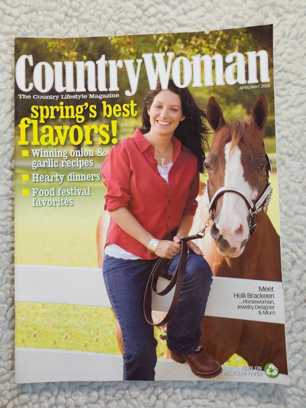 CountryWoman Magazine Apr May 2008 Springs Best Flavors Lifestyle Holli Brackeen